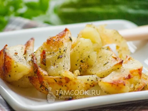 Фото готового блюда: Картофель, запеченный с нори