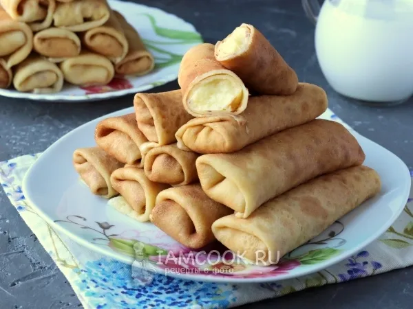 Фото блюда: Блины с заварным кремом