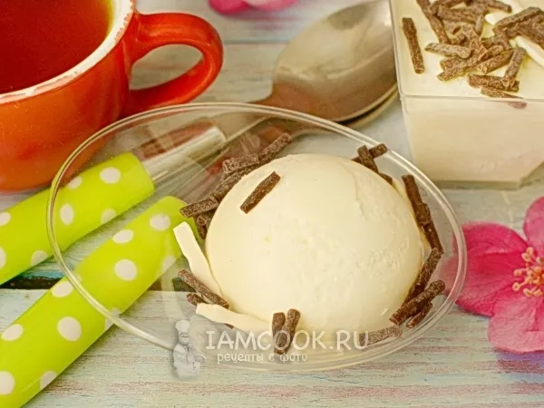 Фото блюда: Мороженое из сливок и сгущенного молока