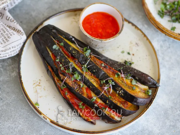 Фото блюда: Баклажаны веером в аэрогриле