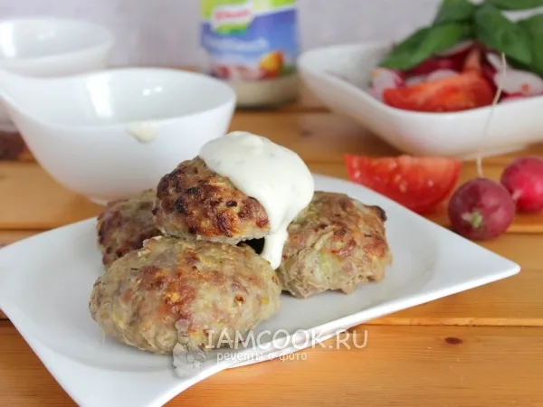 Фото блюда: Котлеты с кабачками, запеченные в духовке