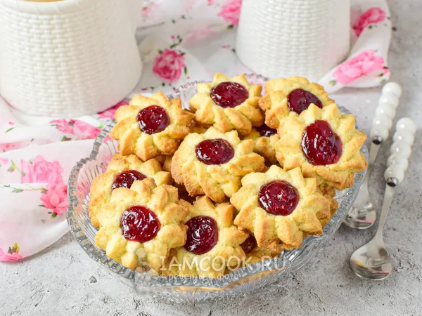 Фото готового блюда: Печенье «Ромашка»