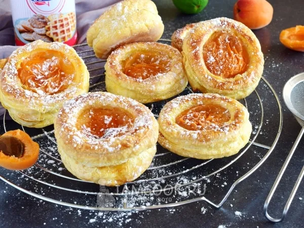 Фото блюда: Абрикосовые слойки