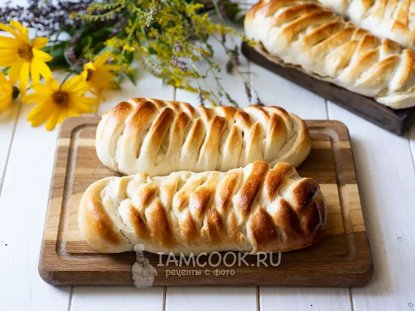 Фото блюда: Яблочные плетенки на закваске