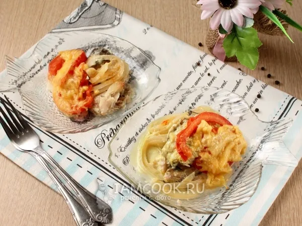 Фото блюда: Хек запеченный в фольге