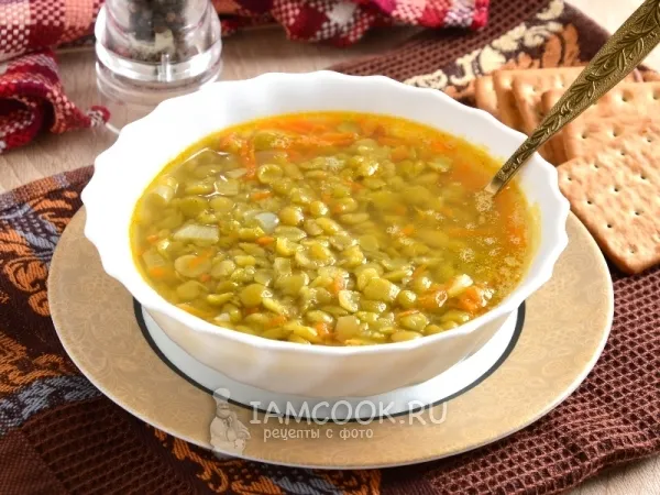 Фото готового блюда: Вегетарианский гороховый суп