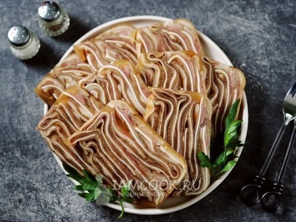 Фото блюда: Прессованные свиные ушки