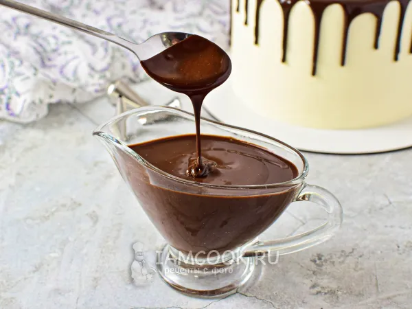 Фото блюда: Шоколадная глазурь из шоколада (для торта)