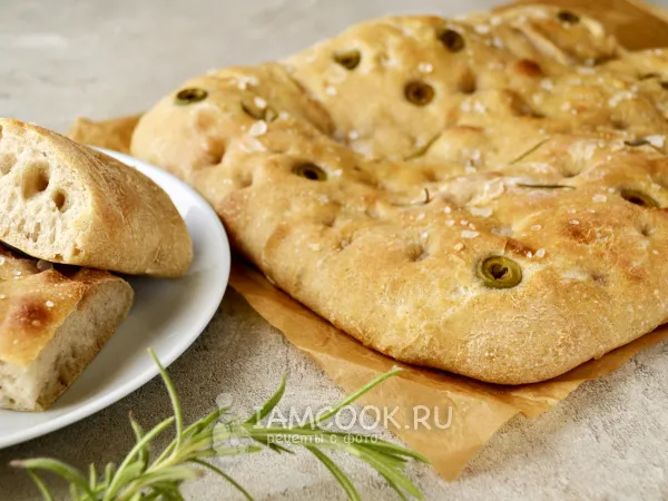 Фото блюда: Фокачча на закваске