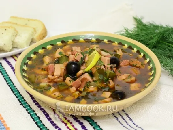 Фото блюда: Суп солянка мясная сборная