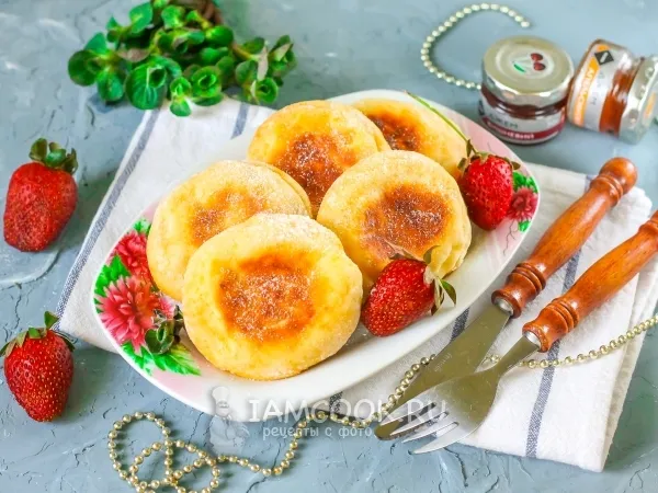 Фото блюда: Сырники из домашнего творога в духовке