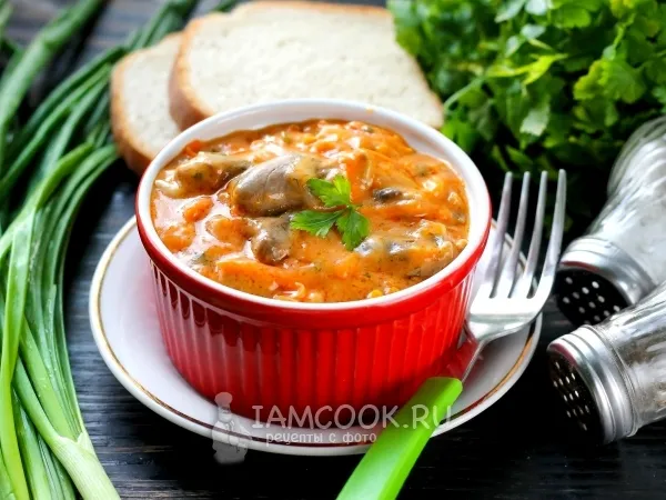 Фото блюда: Гуляш из куриных сердечек