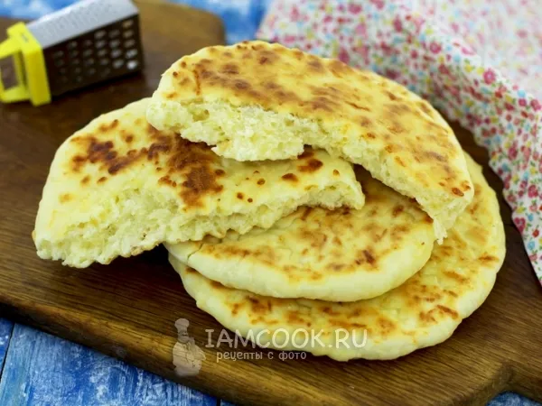Фото блюда: Сырные лепёшки за 5 минут