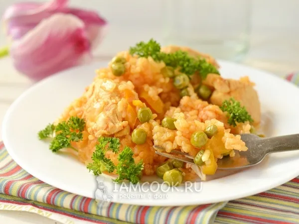 Фото блюда: Паэлья с курицей
