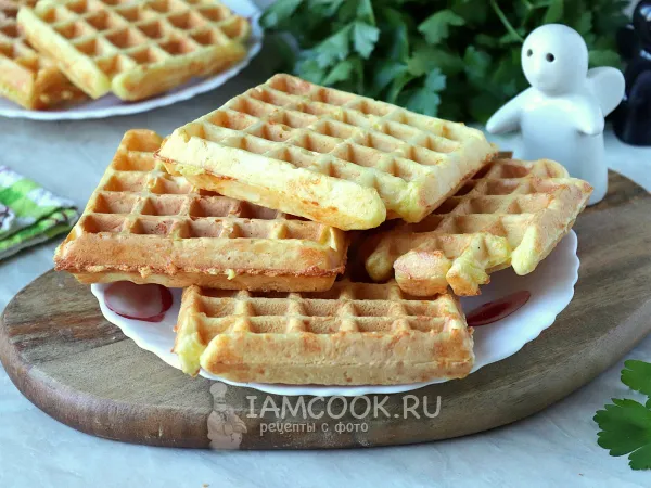 Фото готового блюда: Сырные вафли