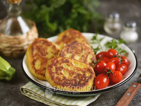 Фото готового блюда: Котлеты из тыквы и кабачков