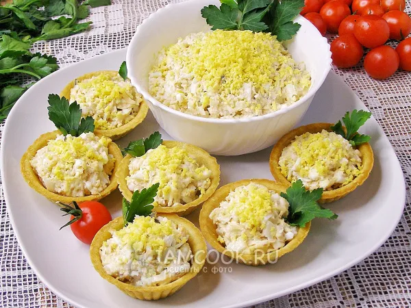 Фото готового блюда: Салат ленивая «Мимоза»