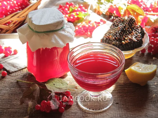 Фото блюда: Джем из калины на зиму (без косточек)