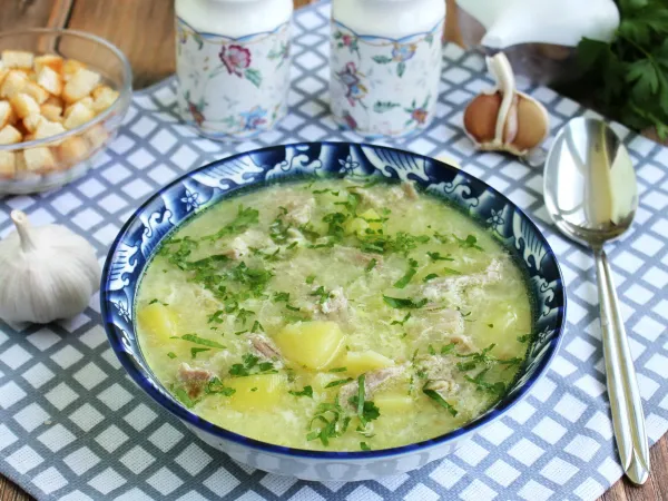 Фото готового блюда: Чесночный суп