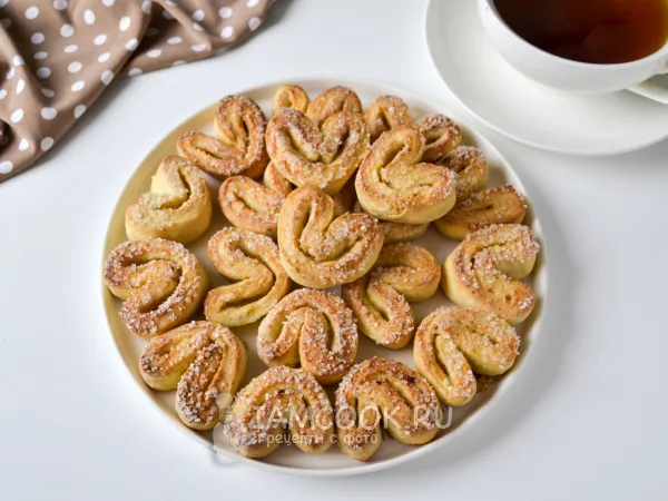 Фото готового блюда: Творожное печенье «Сердечки»