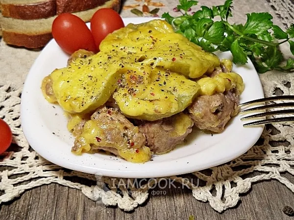 Фото блюда: Свинина с киви в духовке