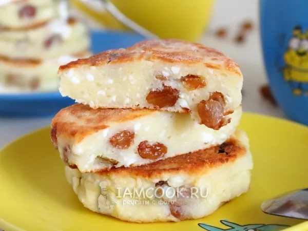 Фото блюда: Пышные сырники с манкой