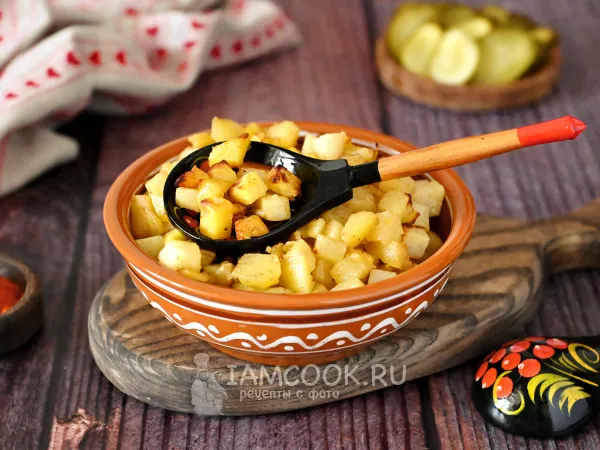 Фото блюда: Картошка кубиками в духовке