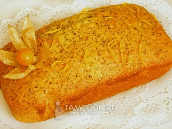 Фото готового блюда: Маково-апельсиновый кекс