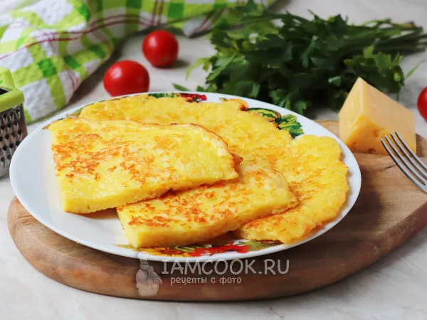 Фото блюда: Ленивые хачапури на кефире с сыром на сковороде