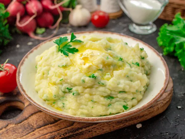 Фото готового блюда: Картофельное пюре с зеленью