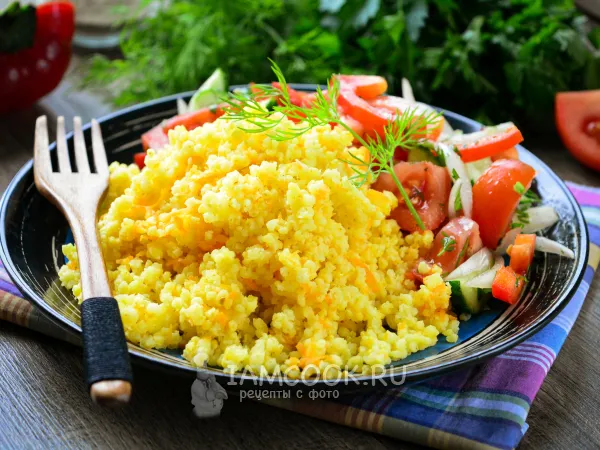 Фото блюда: Жареная пшенная каша