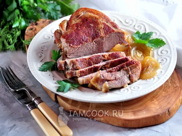 Фото блюда: Телятина, запеченная в духовке в фольге