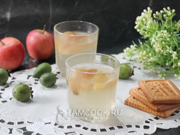 Фото блюда: Компот из фейхоа и яблок
