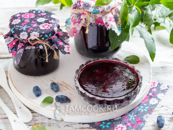Фото блюда: Желе из жимолости на зиму (с желатином)