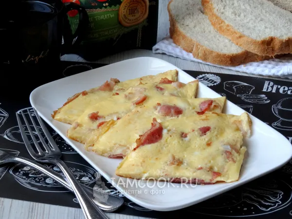 Фото блюда: Омлет с беконом