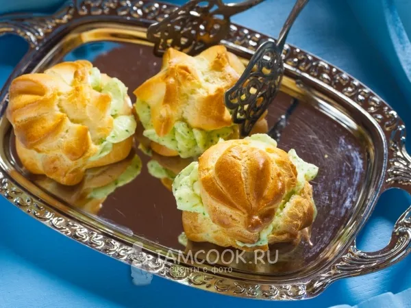 Фото блюда: Профитроли с сыром