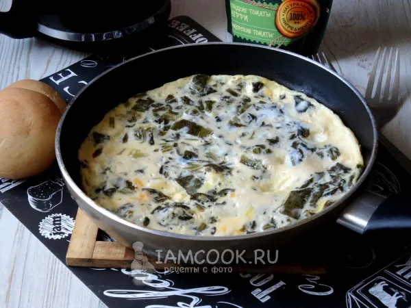 Фото блюда: Омлет со щавелем