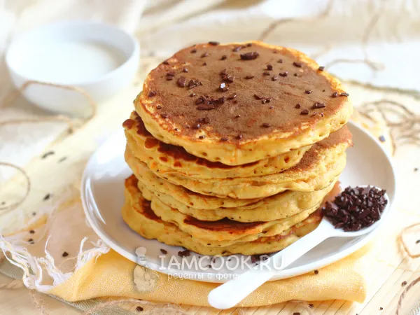 Фото блюда: Морковные панкейки на кефире