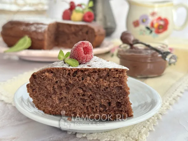 Фото блюда: Пирог на сковороде с Нутеллой