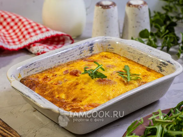 Фото блюда: Омлет с ветчиной в аэрогриле