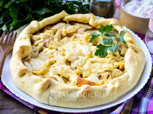 Фото готового блюда: Галета с курицей и сыром