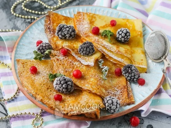 Фото блюда: Сладкие блины