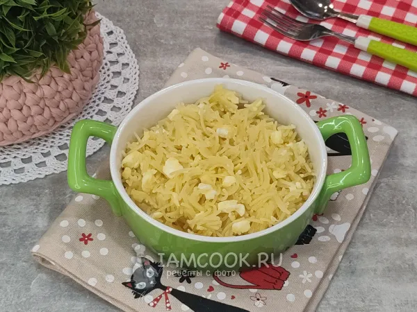 Фото блюда: Вермишель с сахаром и яйцом