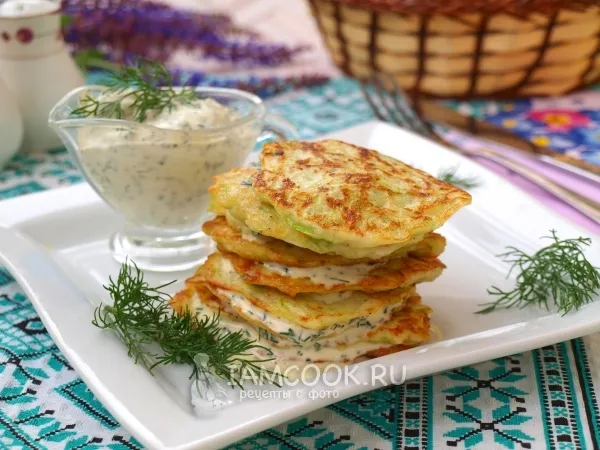 Фото блюда: Драники из кабачков