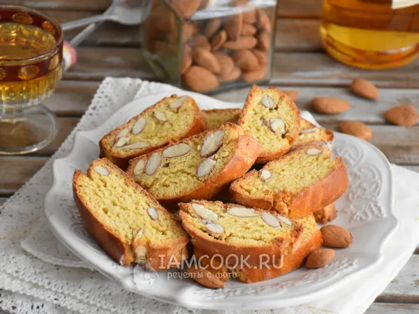 Фото готового блюда: Бискотти (классический итальянский рецепт)