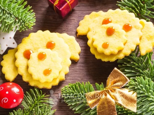Фото готового блюда: Печенье на маргарине на год Собаки