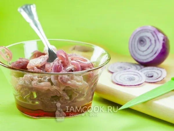 Фото блюда: Лук кисло-сладкий