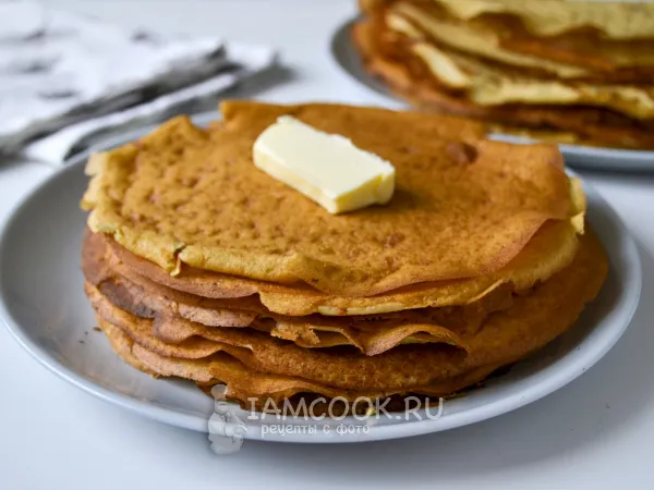 Фото блюда: Блины из соевой муки на молоке