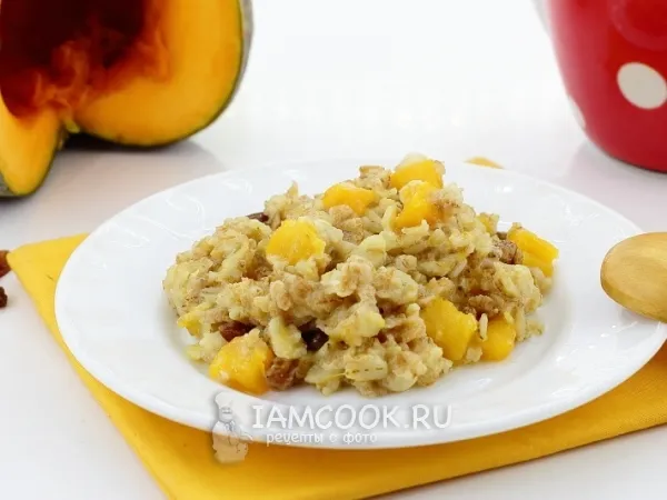Фото блюда: Овсяная каша с тыквой