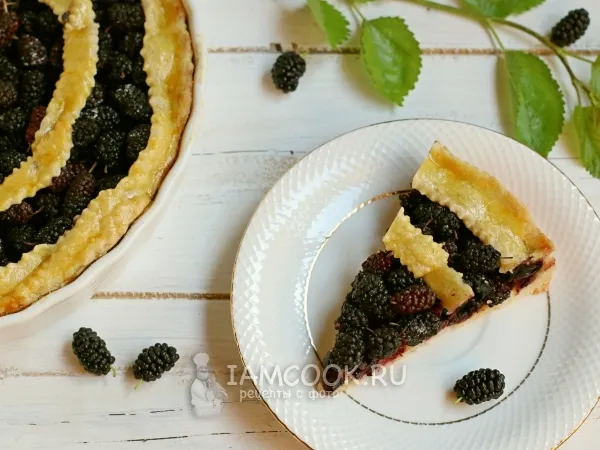 Фото готового блюда: Пирог с шелковицей